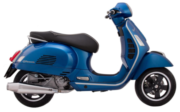 Escape Racing para Vespa GTS/GTS Super/GTV/GT 60 125-300cc es decir, 4T, LC, acero inoxidable pulido