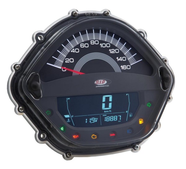 Cuentavueltas/cuentavueltas para Vespa GT/GT L 125/200cc/ GTS 125cc, negro