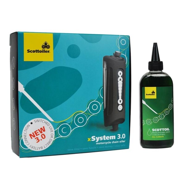 Scottoiler xSystem 3.0 + 250ml Bio Verde