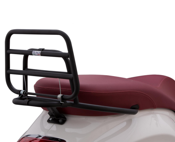 Portaequipajes trasero para Vespa Primavera /Sprint /Elettrica 50-150ccm, plegable, negro