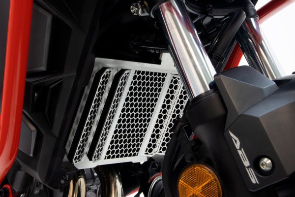 Protector de radiador para Honda CB 500 X (19-23) / NX 500 (24-) aluminio plata