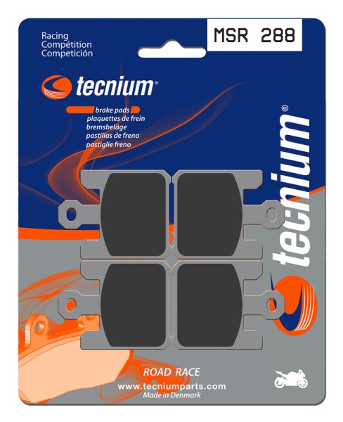 Pastillas de freno de metal sinterizado Tecnium Professional Racing - MSR288