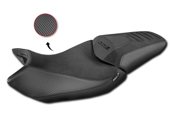 Funda de asiento para Honda NC 750 X (21-24) negro