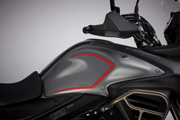 Lámina de protección del depósito (rojo) para Suzuki V-Strom 650 BJ. 2012-2016