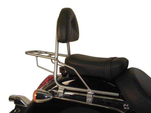 Sissybar con portaequipajes cromado para Honda VT 750 C Shadow (04-07) Hepco & Becker