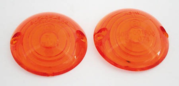 Lentes de intermitente HIGHSIDER smart naranja para intermitentes ojo de buey, amarillo (par)
