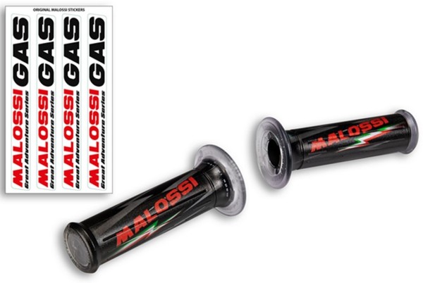 Puños MALOSSI para Vespa GTS/GTS Super/GT/GT L 125-300cc, negro, sin abertura en el manillar