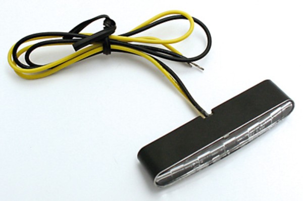 HIGHSIDER Pro Stripe Módulos Indicadores LED Carcasa Negra / Lente Transparente (Pareja), Delanteros y Traseros