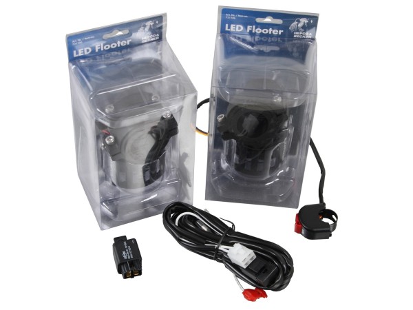 Faros auxiliares LED (juego) incl. juego de montaje universal para BMW F 850 GS (Bj.18-) Original Hepco