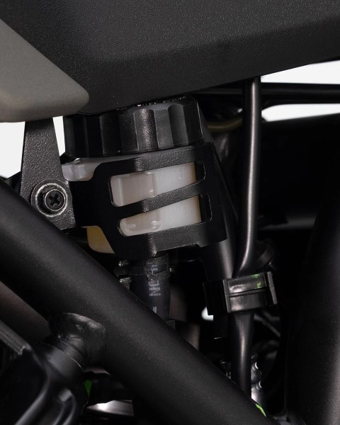 Protector del depósito de líquido de frenos de acero inoxidable negro para la Yamaha Ténéré 700