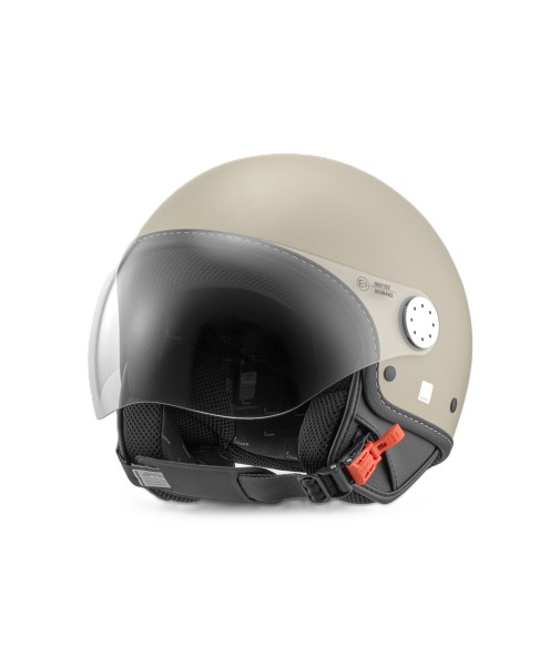 Casco jet Vespa, Vespa Visor LangHe, beige mate (598)