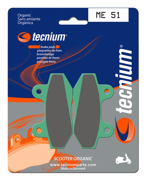 Pastillas de Freno Tecnium Scooter Orgánicas - ME51
