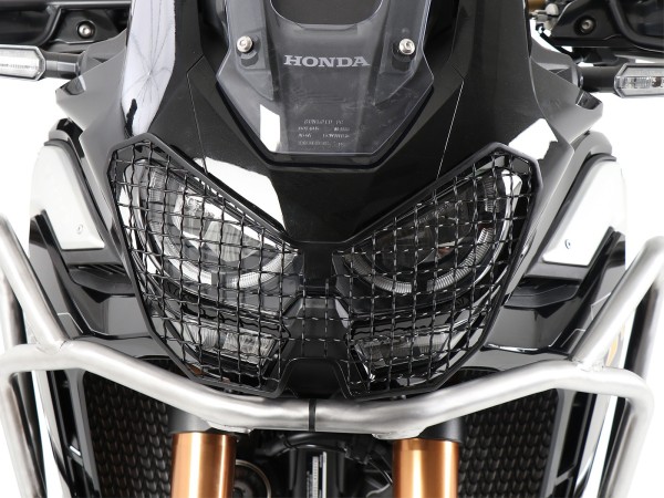 Protector de faros negro para Honda CRF 1100 Africa Twin Adventure Sports (20-23) Hepco & Becker