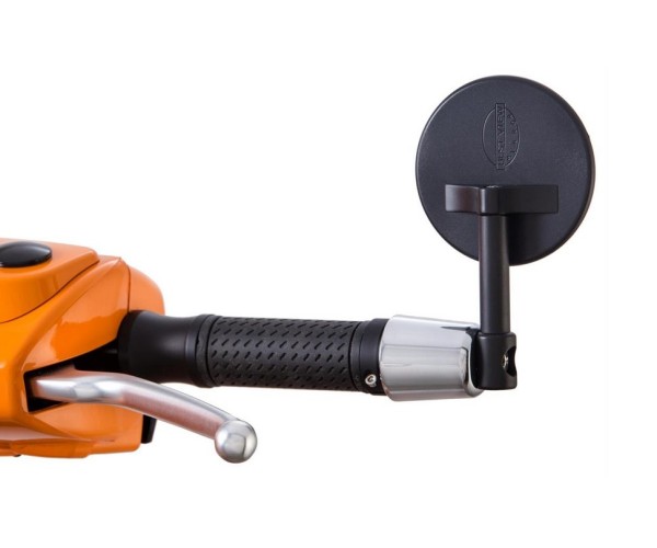 Espejo de manillar MINI para Vespa, derecha e izquierda, negro