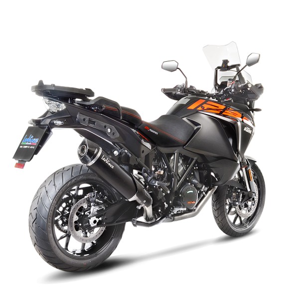Sistema de escape LeoVince SBK Nero Evo 2, acero inoxidable para KTM