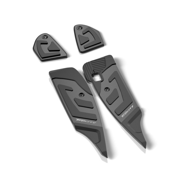 Juego de estribos de aluminio negro para Yamaha Tricity 300, originales