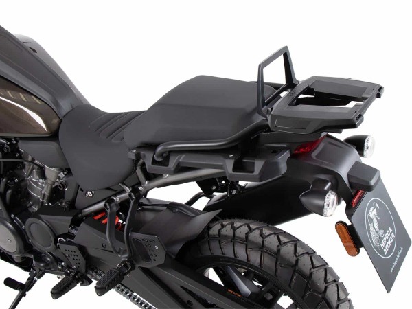 Portamaletas superior de aluminio negro para Harley Davidson Pan America (21-) Hepco & Becker