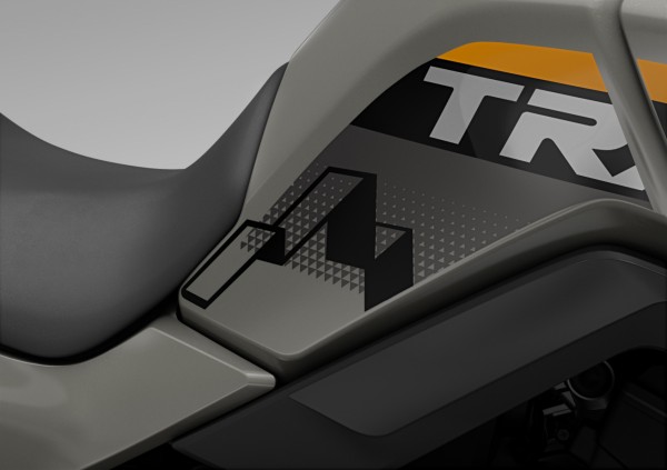 Protectores laterales de depósito negros para Honda XL 750 Transalp (25-) Original