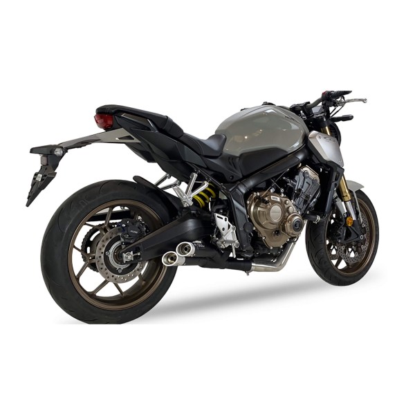 Sistema completo IXIL Hyperlow XL Honda CB 650 R /CBR 650 R, acero inoxidable negro, homologado E, Euro5