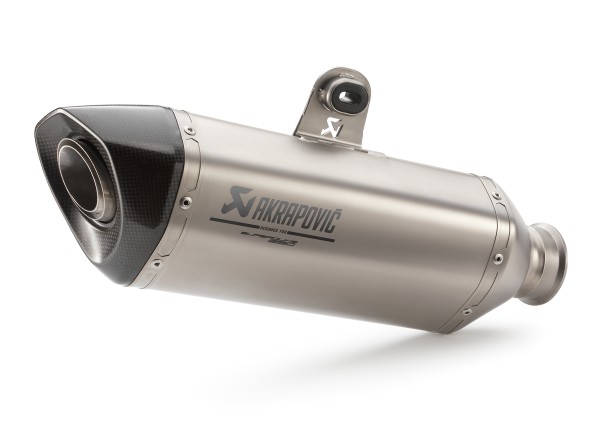 Sistema de escape Akrapovic Slip-On LINE plata para 1290 Super Duke GT (Bj.19-)