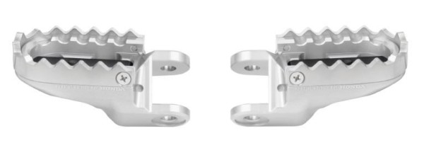 Juego de reposapiés Rizoma plata para piloto para Honda CRF1000L Africa Twin (Bj.18-) Original Honda