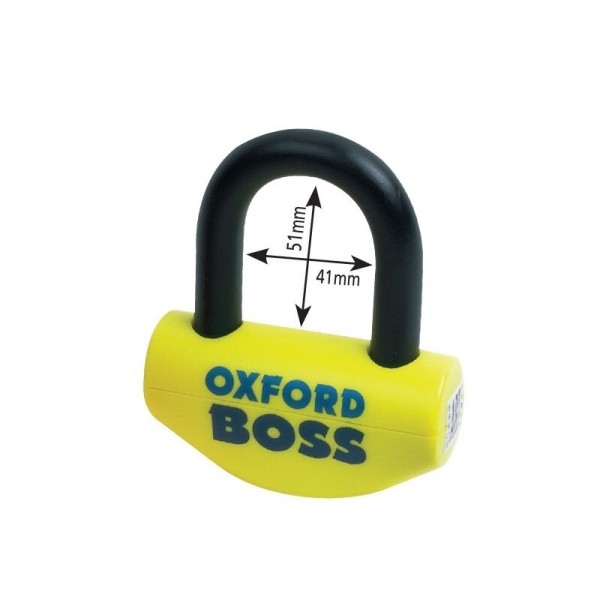 Oxford Boss 12,7mm bloqueo disco freno amarillo