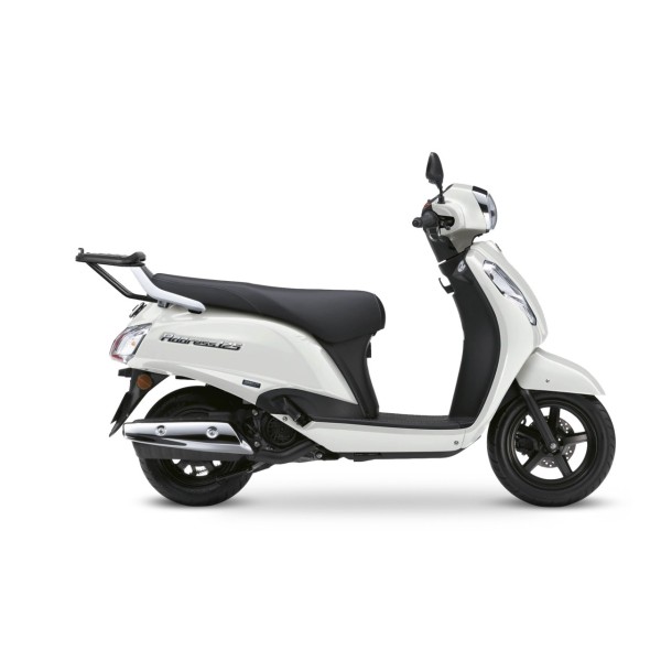Soporte para baúl Shad Top Case, pintado de negro, para la Suzuki UZ 125 Address (23-25)