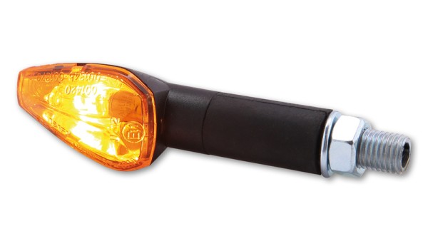 HIGHSIDER Indicador luminoso Smart Peak carcasa negra / lente naranja (par), delantero y trasero