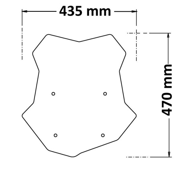 Parabrisas sobre soportes originales para BMW F 750 (18-23) /850 GS (21-23), gris humo oscuro