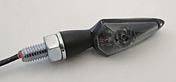 HIGHSIDER Pro Stream Indicador LED carcasa negro / lente gris humo (par), delantero y trasero