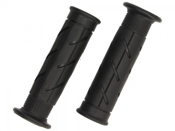 juego de empuñaduras de goma ariete cerrado, longitud: 120 mm, negro