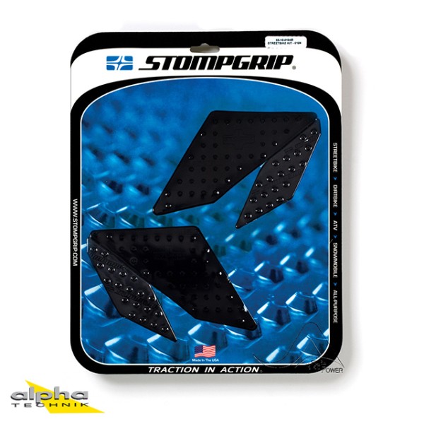 Stompgrip schwarz, Volcano, für Yamaha YZF-R3, YZF-R25, 2015-2018