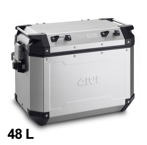 Maleta lateral de aluminio Givi Single Trekker Outback 48L Monokey - Derecha