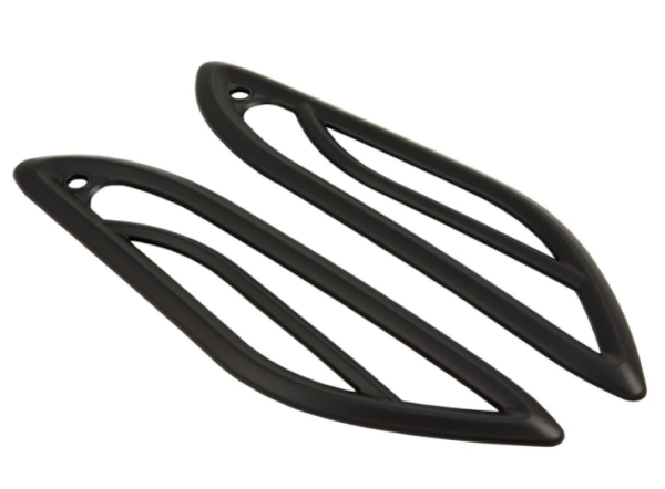 Rejilla indicadora derecha/izquierda, trasera para Vespa Primavera/Sprint 50-150cc 2T/4T AC, negro mate