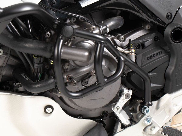 Barra adicional negra, unilateral izquierda para Ducati DesertX (22-) Hepco & Becker