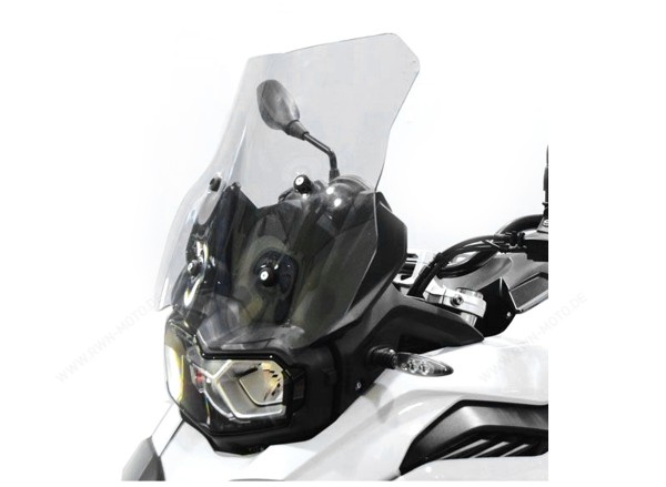 Parabrisas bajo en soporte original para BMW F 750 GS (18-22), transparente
