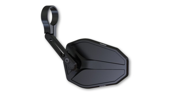 HIGHSIDER pro espejo de manillar Victory-Slim Negro Corto (1ud.)
