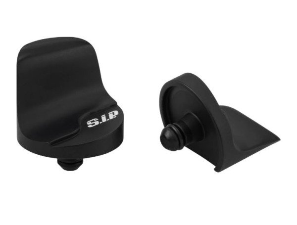 Tapa del orificio del espejo izquierda y derecha para Vespa Primavera/Sprint/Elettrica 50-150cc, negro mate