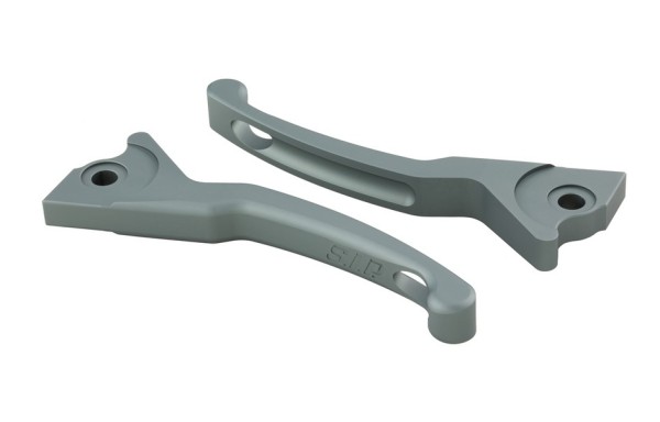 Juego de manetas de freno Sport Shorty para Vespa, derecha e izquierda, gris mate