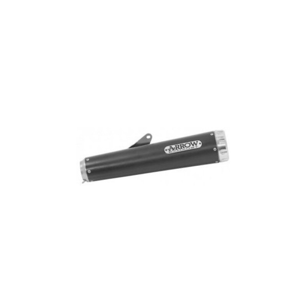 ARROW Auspuff REBEL Sip-On für Brixton CrossFire 500 X 2021-, Edelstahl schwarz mit Aluminium Endkap