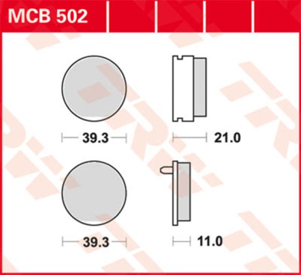 Pastilla de freno TRW Lucas MCB749