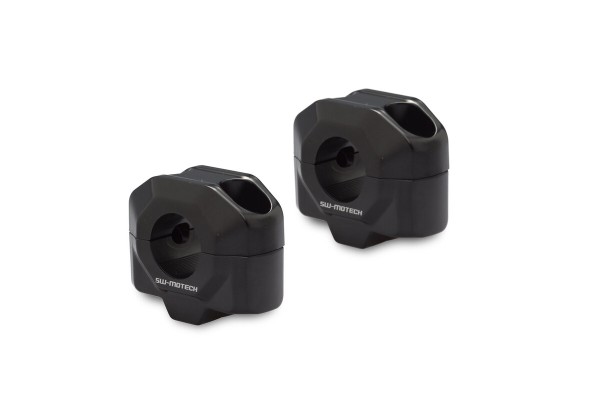SW-Motech Elevador de manillar, negro para manillar Ø 22 mm, H=20 mm para Yamaha FZ 8 /Fazer - SW Motech