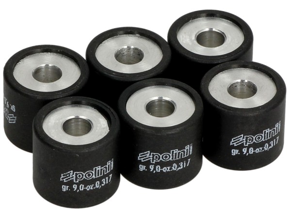 Juego de rodillos del variador Polini, 19x17 mm, 9,0 g, pieza: 6