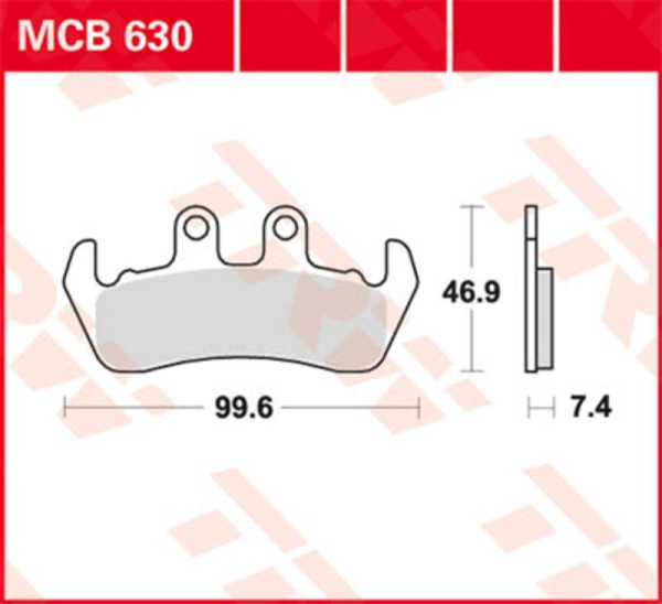 Pastilla de freno TRW Lucas MCB502