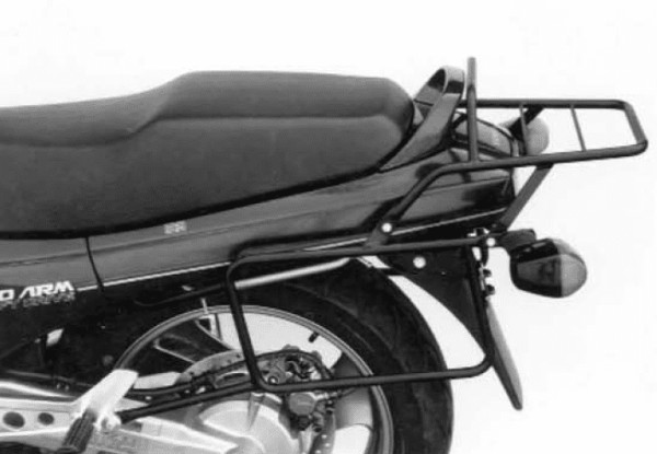 Portabultos tubular portaequipajes superior y portaequipajes lateral negro para Honda NTV 650 (88-98)