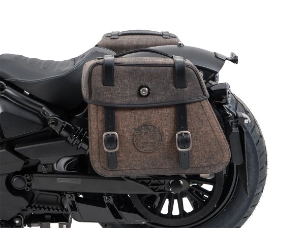 Juego de bolsas recortables marrón incl. soporte para Indian Scout Sixty Classic (25-) Hepco & Becker