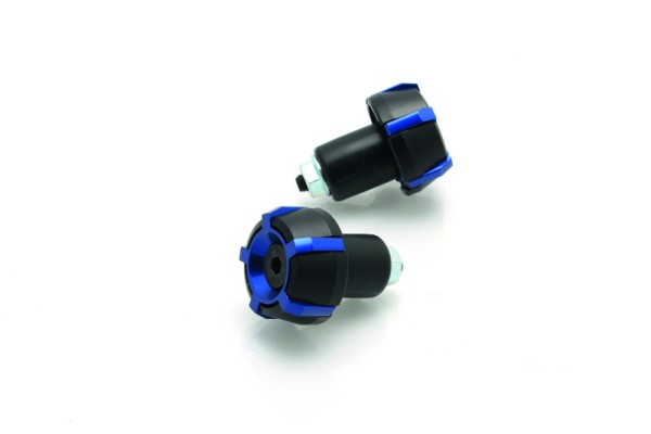 Puntas de manillar BIHR Spark Ø18mm negro/azul