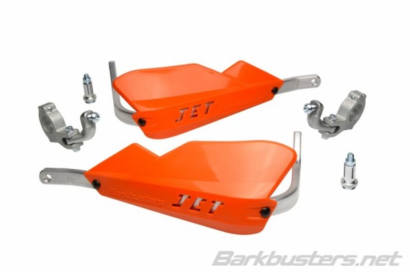 Juego de Guardamanos Barkbusters Jet Dos Puntos de Sujeción Cónico Naranja