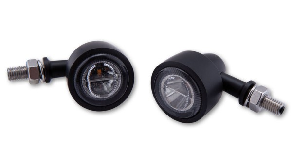 HIGHSIDER pro Classic-X1 Piloto trasero LED, luz de freno, intermitente negro/tintado 3en1, homologado E (par)