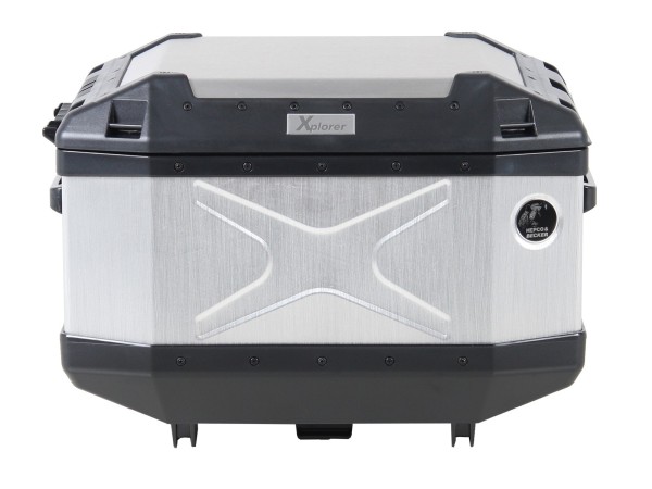 Topcase aluminio Xplorer 45 plata Hepco & Becker